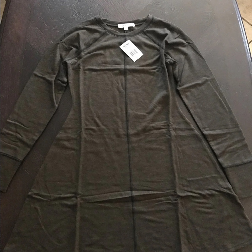 Cloud Chaser Contrast Stitch Shirt Dress